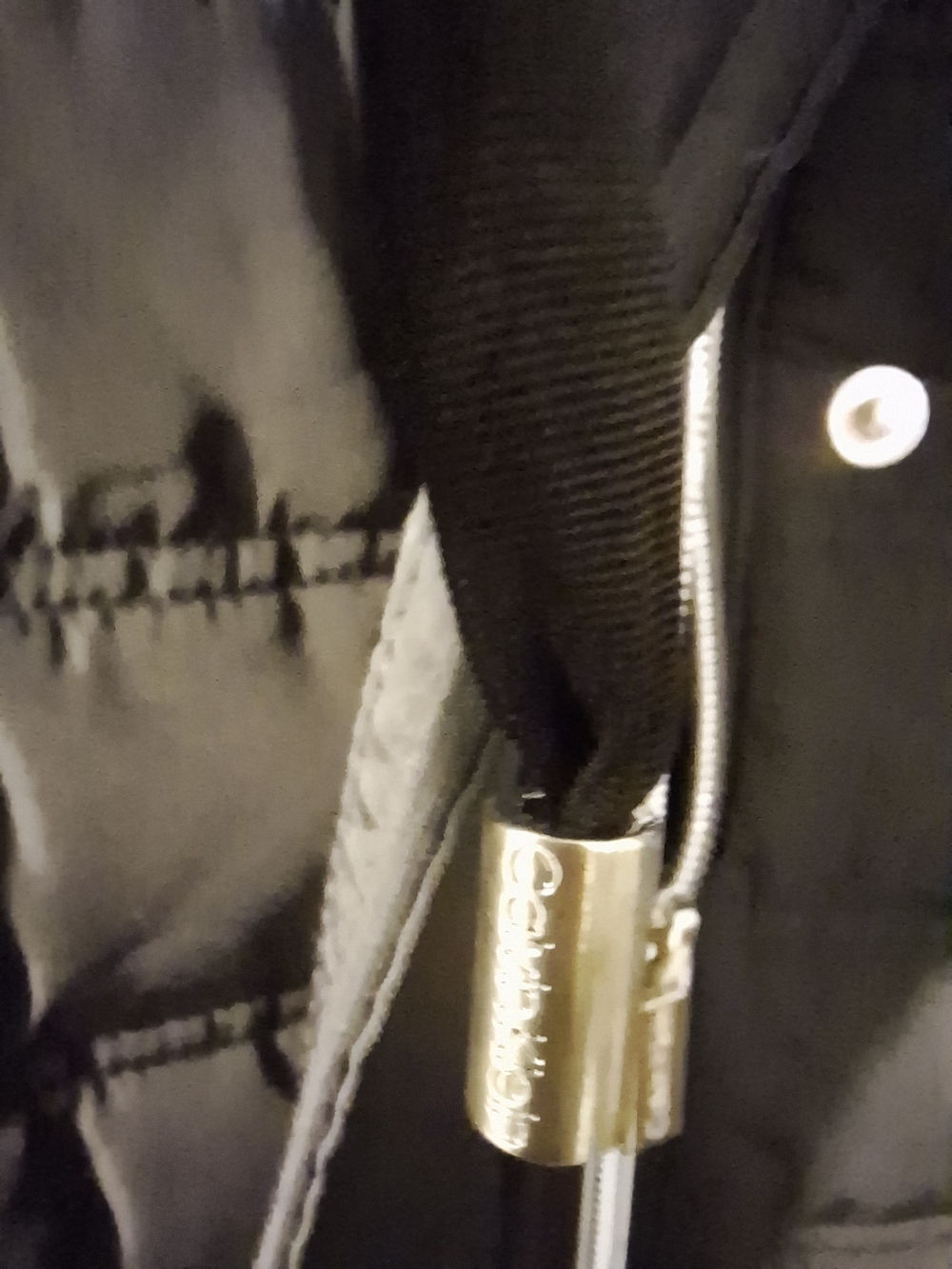 *** 3 for $15*** Calvin Klein Black Quilted Puffer Vest with Logo Trim - Picture 4 of 9